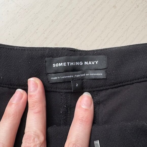 Black Suit Pants Ankle Crop by Something Navy - Picture 6 of 7